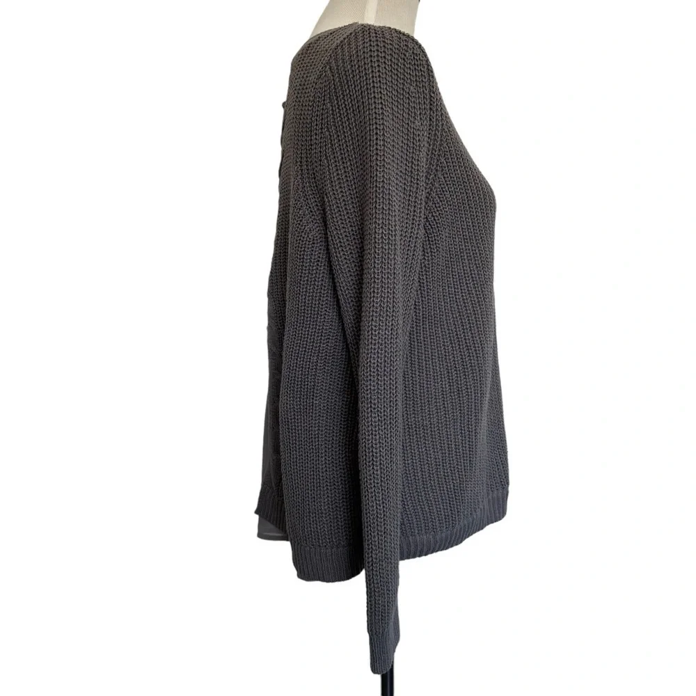Torrid gray v-neck sweater.
